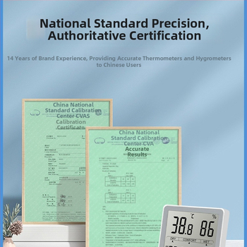 JR311 Teplota a vlhkosť – Digitálny displej, 1,5V tlačidlová batéria, Monitorovanie domáceho prostredia