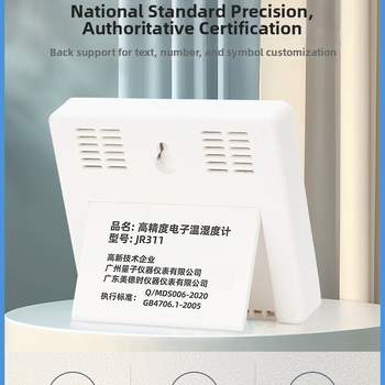 JR311 Teplota a vlhkosť – Digitálny displej, 1,5V tlačidlová batéria, Monitorovanie domáceho prostredia