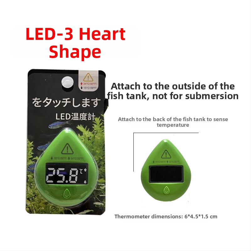 KT-902 Induktívny elektronický teplomer do akvária s dvojitým zobrazením