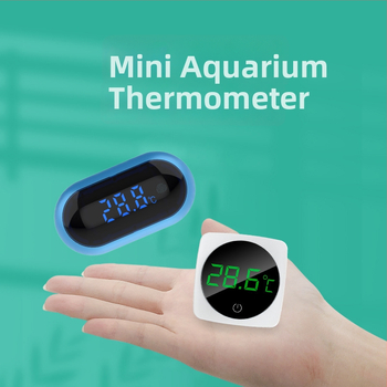Akváriový teplomer – vysokopresný digitálny senzor teploty vody, ABS + kov