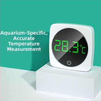 Akváriový teplomer – vysokopresný digitálny senzor teploty vody, ABS + kov