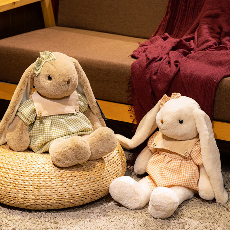 Zeko pliš igračka – duga uši, iznimno mekan kratki pliš, PP pamuk punilo, marka Huale Velvet