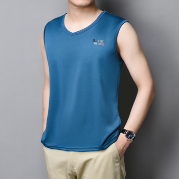 Pánska bezrukávová rýchloschnúca vesta s okrúhlym výstrihom, sieťovaná priedušná tkanina, 100% polyester, stredná hmotnosť 141-160 g/m2, celoročne