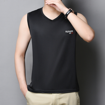 Pánska bezrukávová rýchloschnúca vesta s okrúhlym výstrihom, sieťovaná priedušná tkanina, 100% polyester, stredná hmotnosť 141-160 g/m2, celoročne