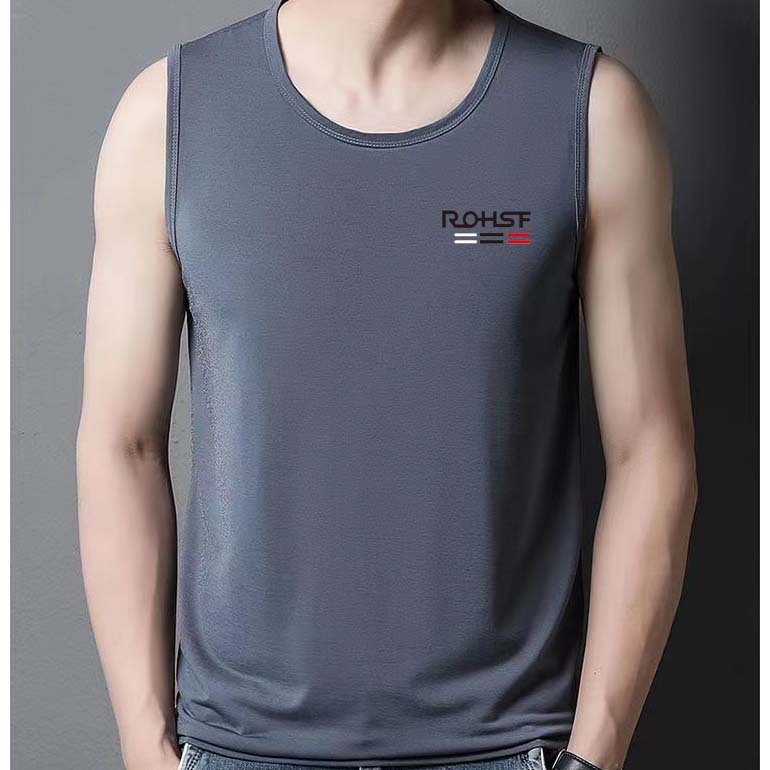 Pánska bezrukávová rýchloschnúca vesta s okrúhlym výstrihom, sieťovaná priedušná tkanina, 100% polyester, stredná hmotnosť 141-160 g/m2, celoročne