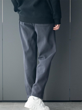 Pánske športové nohavice — rovný strih, voľný strih, sametová látka, Cupro vlákna, zimné