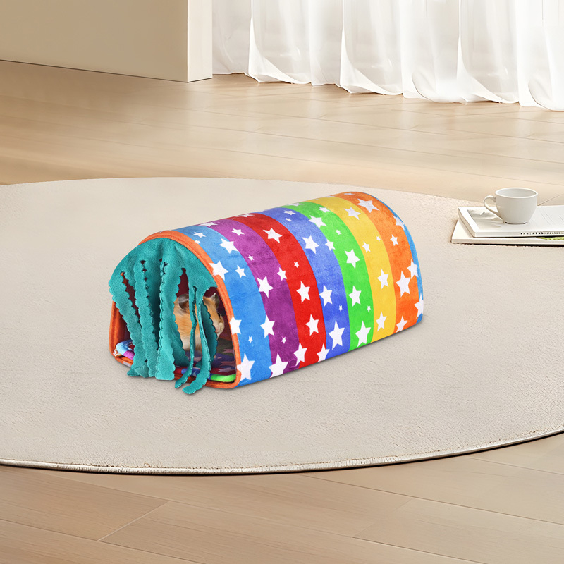 Hniezdo pre hamstera s tunelom z flanel PP, AIRUIDOG, celoročné používanie