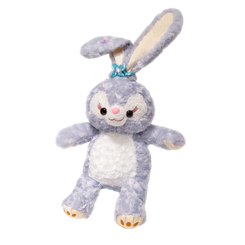 Păpușă pluș iepuraș - umplutură PP bumbac, pluș catifea roz, personalizabil după desen, brand YH, potrivit pentru 7–14 ani