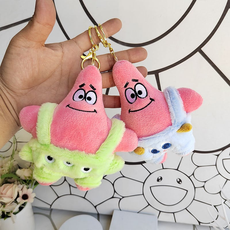 Patrick Star pliš figura kao privjesak za torbu i školske dodatke