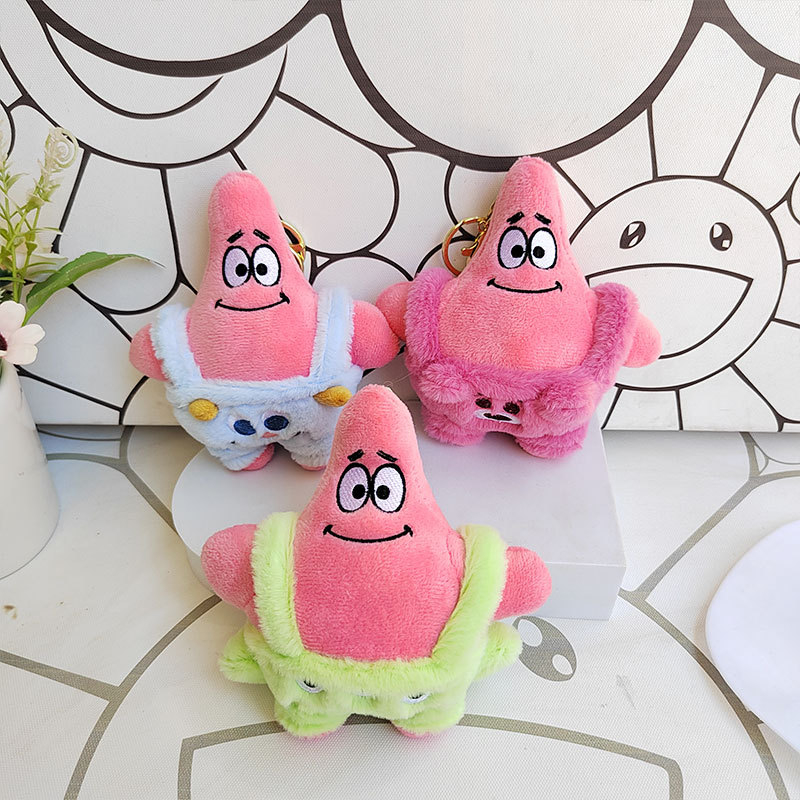 Patrick Star pliš figura kao privjesak za torbu i školske dodatke