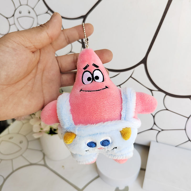 Patrick Star pliš figura kao privjesak za torbu i školske dodatke