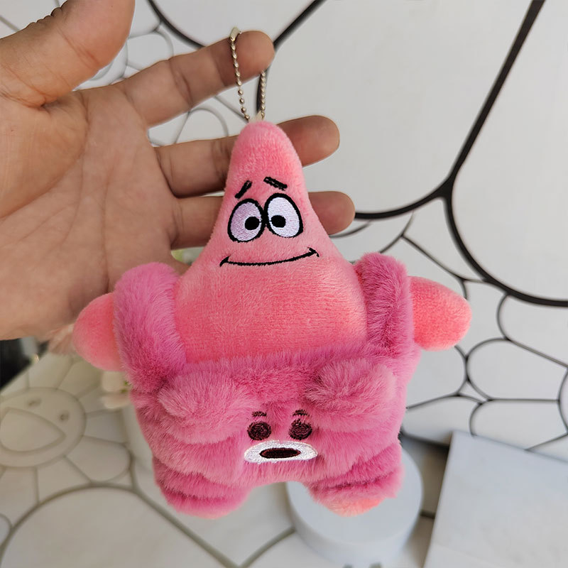 Patrick Star pliš figura kao privjesak za torbu i školske dodatke