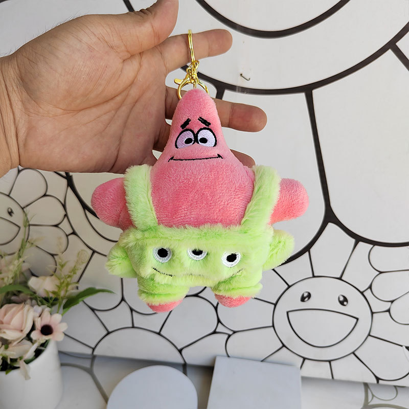 Patrick Star pliš figura kao privjesak za torbu i školske dodatke