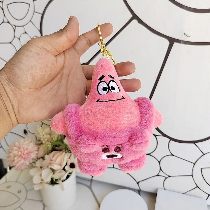Patrick Star pliš figura kao privjesak za torbu i školske dodatke