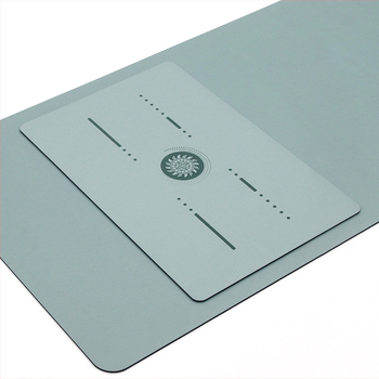 Jóga podložka z PU gumy, pruhovaný vzor, hrúbka 4-5 mm, hmotnosť 0,5 kg