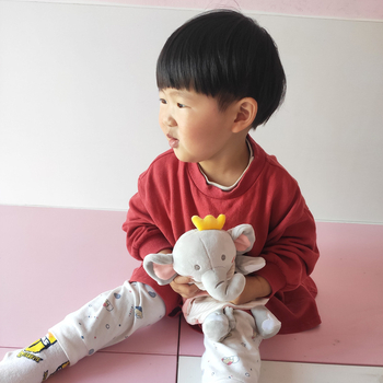 Ručna plišana lutkica s zecom za dojenčad, punilo od down cotton, pliš od spandexa ultra mek, za dob 0–3 godine