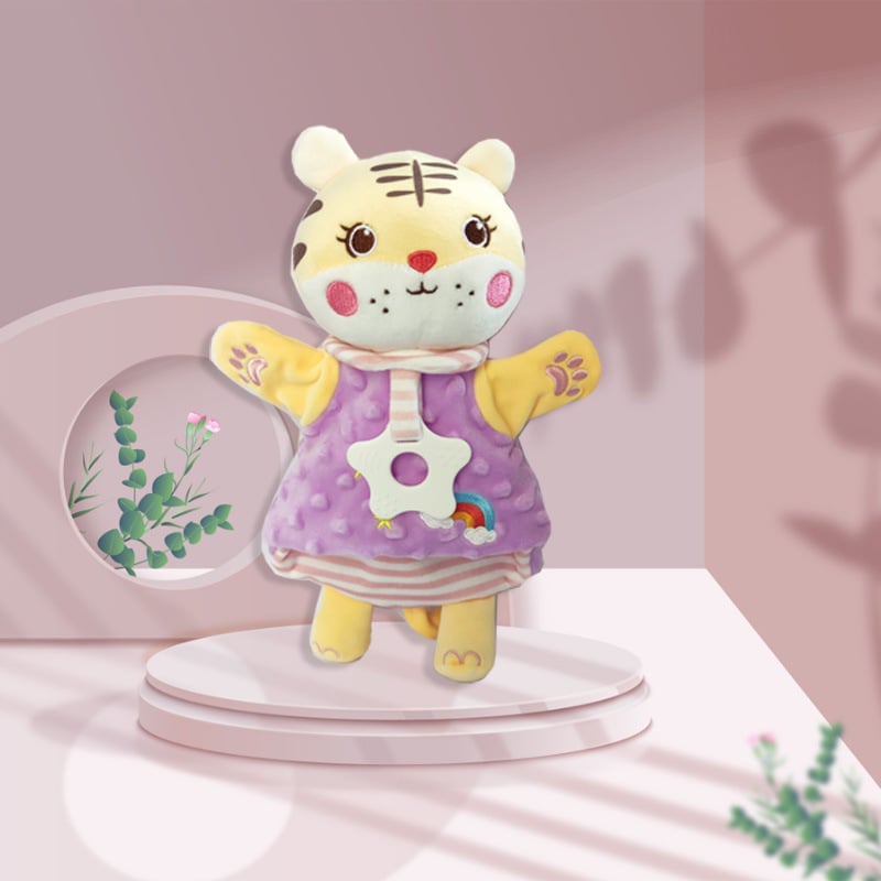 Ručna plišana lutkica s zecom za dojenčad, punilo od down cotton, pliš od spandexa ultra mek, za dob 0–3 godine