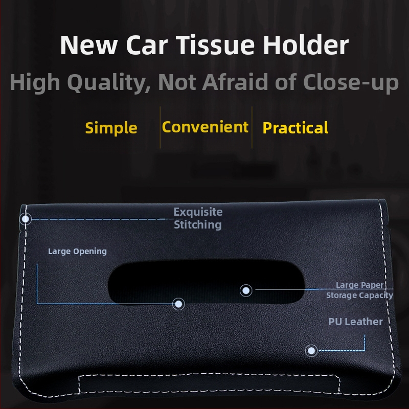 Guowei nahast auto salvrätikutask päikesekaitseks, käe toestuseks ja tahvli jaoks – kohandatav sisemine tarvik