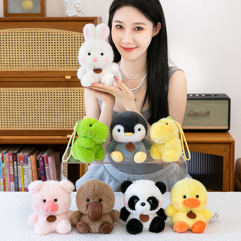 Iepure plushi pentru birou, pluș scurt, umplutură PP bumbac, potrivit pentru 7–14 ani