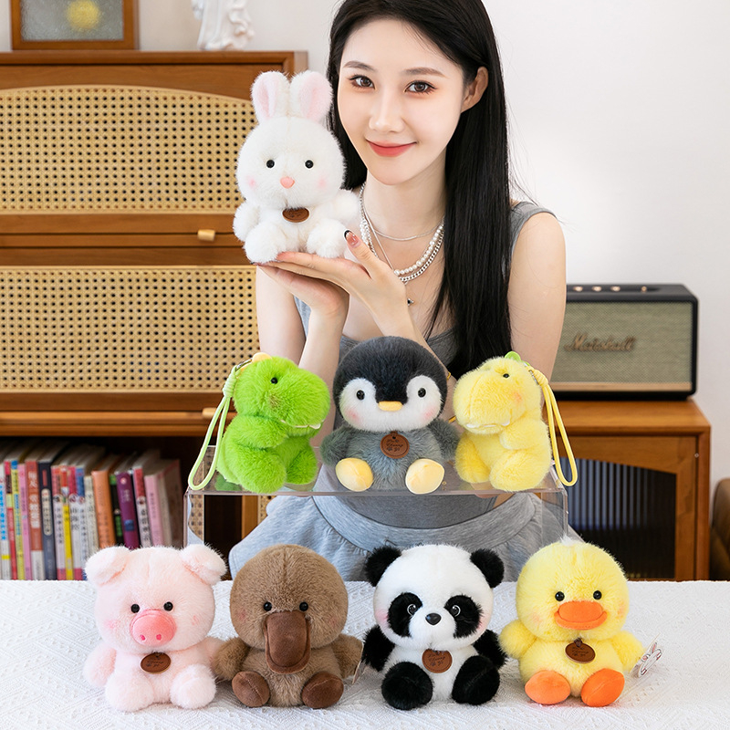 Iepure plushi pentru birou, pluș scurt, umplutură PP bumbac, potrivit pentru 7–14 ani