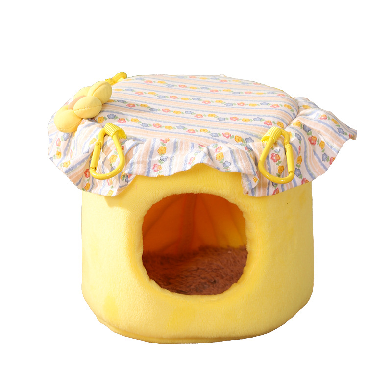 Παπαγαλάκι φωλιά από βαμβάκι με φλίς επένδυση για ζεστασιά, κρεμαστή φωλιά για πουλιά και χάμστερ, μάρκα Mr. du