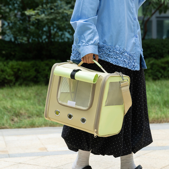 Διάτρητη μεταφορική τσάντα για πουλιά – Oxford υλικό, μονόστρωμα, περιλαμβάνει αξεσουάρ, κατάλληλη για Mynah, pigeon, cockatiel, budgerigar, grey parrot και sun conure