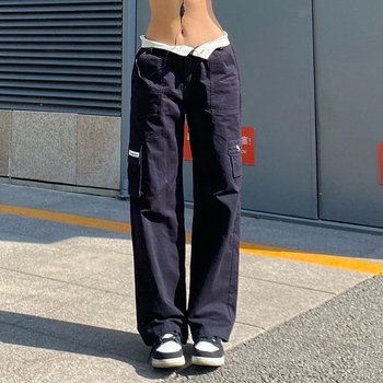 Newfei ženske casual hlače od pamuka s visokim strukom, uži kroj, ljeto 2022, preko 95% pamuka, kolagenski dizajn