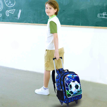 Detský batoh s kolieskami do školy – anime vzor, veľká kapacita, ľahký, nepremokavý