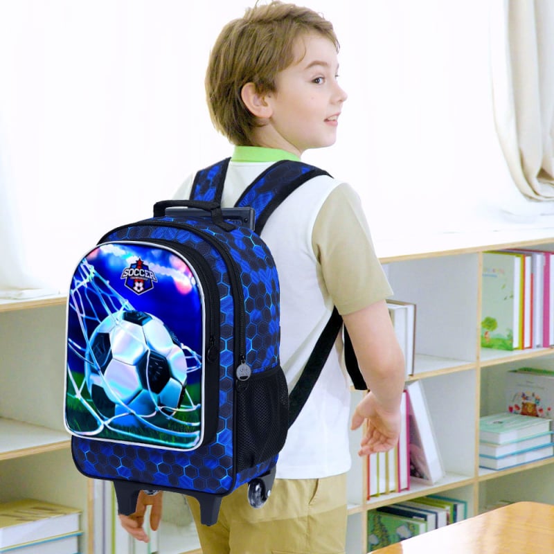 Detský batoh s kolieskami do školy – anime vzor, veľká kapacita, ľahký, nepremokavý