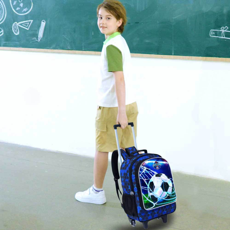 Detský batoh s kolieskami do školy – anime vzor, veľká kapacita, ľahký, nepremokavý