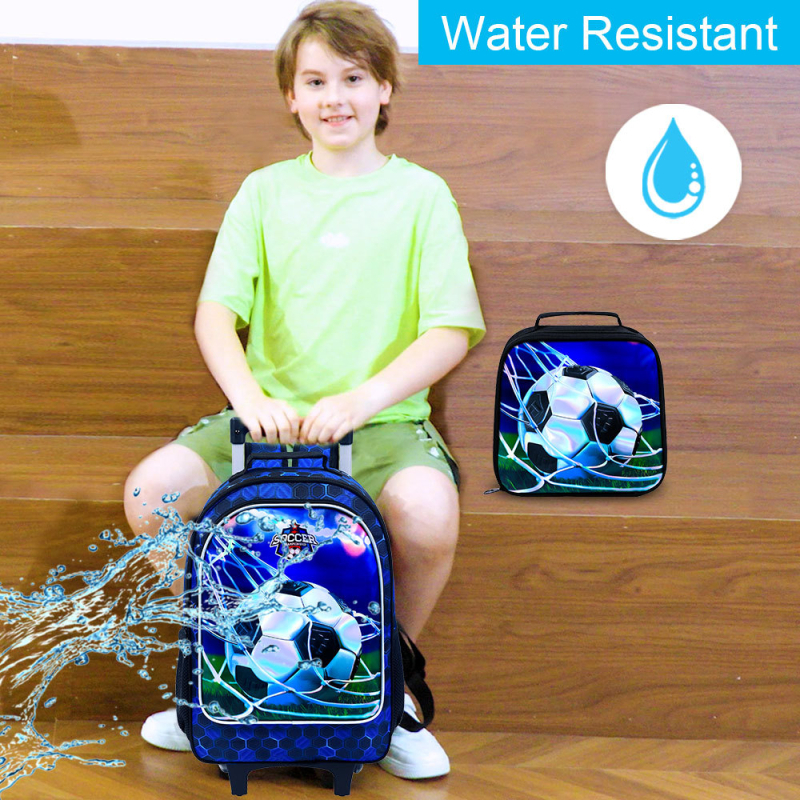 Detský batoh s kolieskami do školy – anime vzor, veľká kapacita, ľahký, nepremokavý