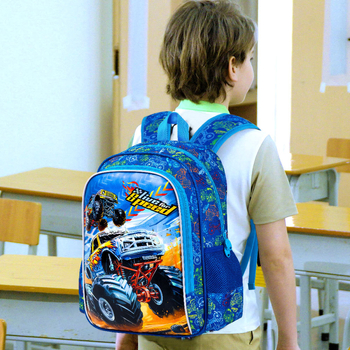 Dječji školski ruksak – trodijelni set: vodootporan, lagan i prozračan, anime motiv, poliester