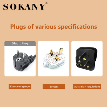 SOKANY hriankovač, 2–3 plátky, plne automatický, 3D okružné vykurovanie, 700W, 220V