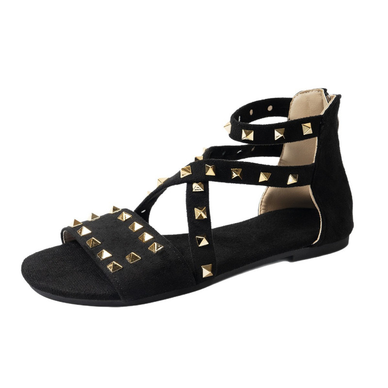 Ühe rihmaga sandaalid, kunstnahk ülaosa, kummist talla, ümmargune varvas, tagant tõmblukk