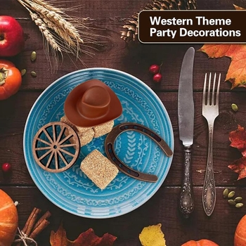 36 kusov mini západných párty dekorácií na Vianoce a Halloween