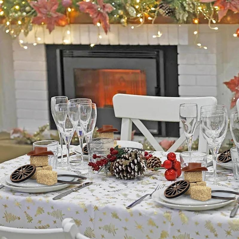 36 kusov mini západných párty dekorácií na Vianoce a Halloween