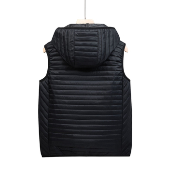 Pánska bavlnená bunda s kapucňou, hrubý materiál, štýl japonskej sviežosti, kardigán strih, pásová silueta, vrecká na zips