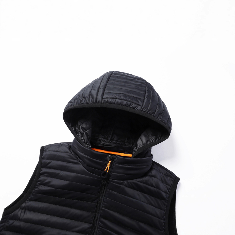 Pánska bavlnená bunda s kapucňou, hrubý materiál, štýl japonskej sviežosti, kardigán strih, pásová silueta, vrecká na zips