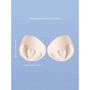 Vycpávka do košíčkov podprsenky, zosilnená, z netkanej textílie, 1 pár