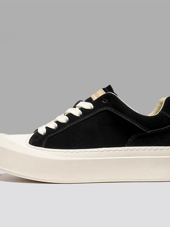 Pánske topánky: Korejský štýl loafers s hrubou podrážkou a zvýšením výšky (Horná časť: Ultra-Fiber Leather; Podrážka: Guma; Vnútorná vložka: PU)