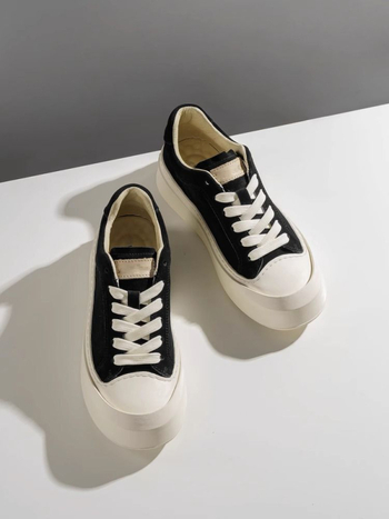 Pánske topánky: Korejský štýl loafers s hrubou podrážkou a zvýšením výšky (Horná časť: Ultra-Fiber Leather; Podrážka: Guma; Vnútorná vložka: PU)