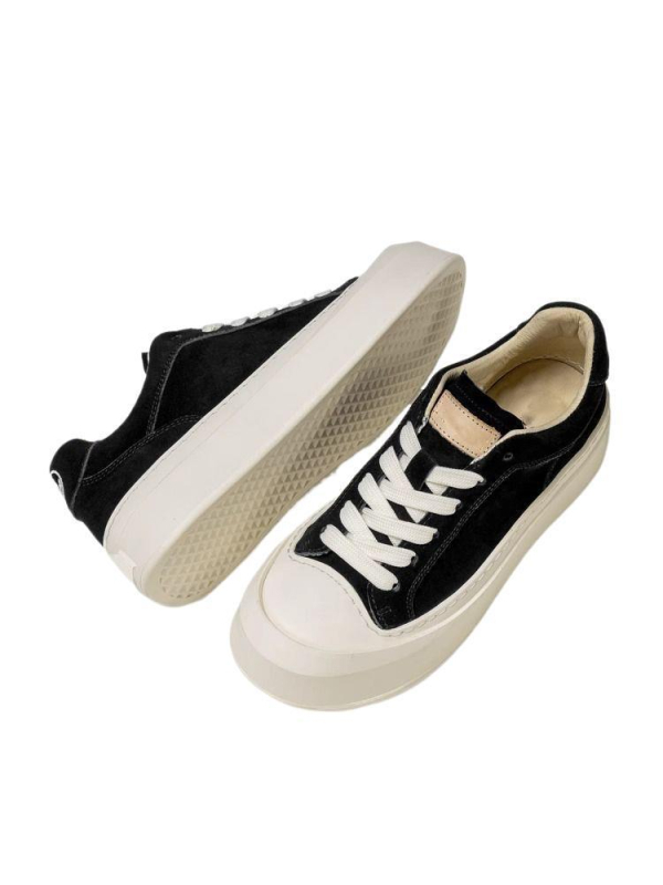 Pánske topánky: Korejský štýl loafers s hrubou podrážkou a zvýšením výšky (Horná časť: Ultra-Fiber Leather; Podrážka: Guma; Vnútorná vložka: PU)