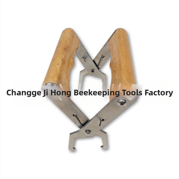 Méhészkedéshez használt keretklipsz fából készült nyéllel – Modell FG-4, Ji Hong, új