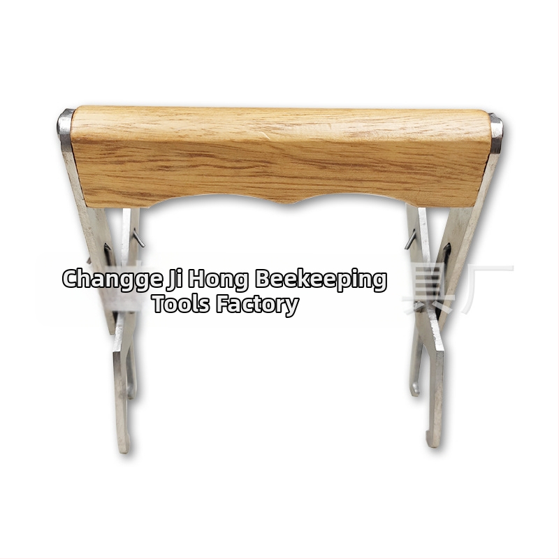 Nástroj pre včelárstvo – klips na rámček úľa s drevenou rukoväťou, model FG-4, Ji Hong, nový