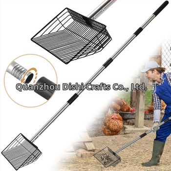 Dex kovová naberačka – Univerzálny čistiaci nástroj pre kurací výbeh, mačací piesok, plážový piesok a hospodárske exkrementy