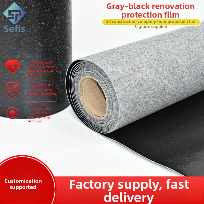 Sophisi dekoratívny ochranný film na podlahu, PE materiál, základný materiál PE, séria: dekoratívny ochranný film, dočasná ochrana podláh