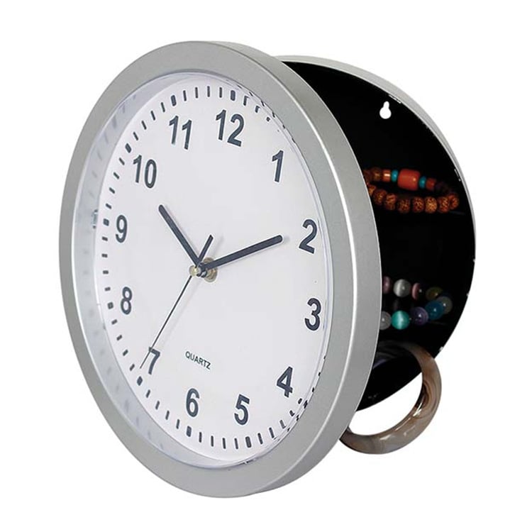 Hodiny na stenu, moderný kruhový dizajn, quartz s tichým chodom sekundovej ručičky, batériové napájanie, jednostranné, PVC ciferník, živicové puzdro, model 888A, dekoratívne