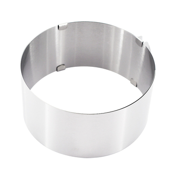 Mousse kruh z nehrdzavejúcej ocele - kruhový, výsuvný a nastaviteľný, pečiaca forma na mangový koláč