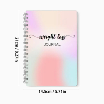 Poznámkovník plánu chudnutia, karikatúrny štýl, roztomilý a tvorivý, 100–200 strán, 80 gsm vnútorný papier, drôtové viaanie, model LH24