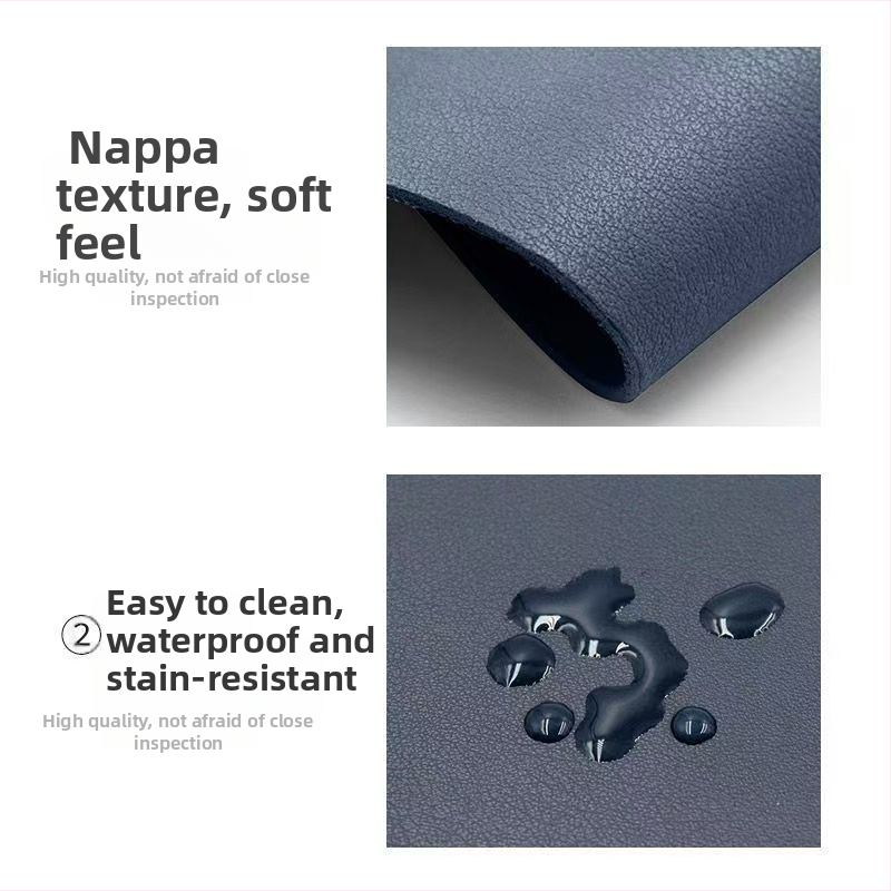 Myšová podložka, koža, dvojstranná, protiskluzová, tlač loga